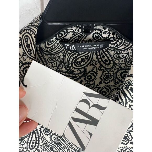 NWT Zara Womens Blouse Size XL - Picture 2 of 4